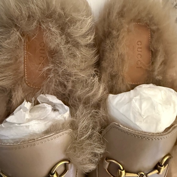 Gucci mules faux fur Women size 39 - Picture 3 of 4